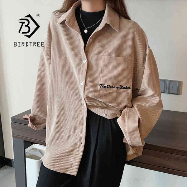spring new women embroidery corduroy vintage oversized blouse button up batwing sleeve big pockets shirt autumn casual t0o5 210430, White
spring new women embroidery corduroy vintage oversized blouse button up batwing sleeve big pockets shirt autumn casual t0o5 210430, White