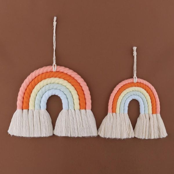 decorative objects & figurines handmade woven rainbow wall hanging tapestry wedding decoration nordic backdrop home living room decor
decorative objects & figurines handmade woven rainbow wall hanging tapestry wedding decoration nordic backdrop home living room decor