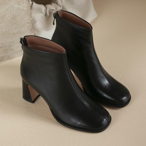 boots chic square toe ankle for women back zipper zapatos de mujer high heels winter shoes woman ladies booties fashion show, Black
boots chic square toe ankle for women back zipper zapatos de mujer high heels winter shoes woman ladies booties fashion show, Black