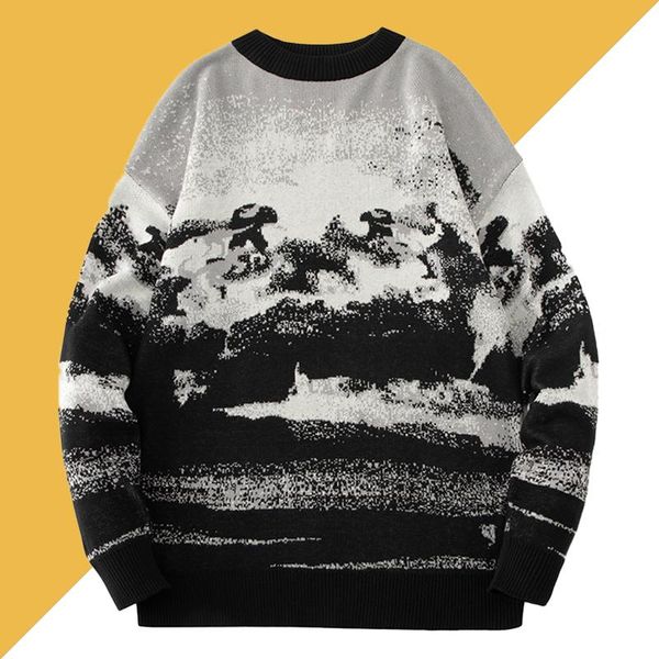 men's sweaters s-4xl ugly sweater men pullover black male loose feel winter warm knitwear jersey women female jumper, White;black
men's sweaters s-4xl ugly sweater men pullover black male loose feel winter warm knitwear jersey women female jumper, White;black