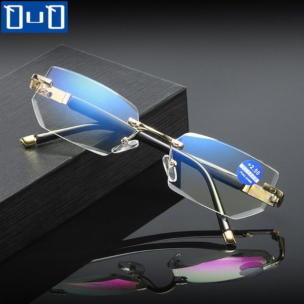 sunglasses qutzzmnd arrival anti blue ray reading glasses men women rimless diamond cutting presbyopia eyewear anit light, White;black
sunglasses qutzzmnd arrival anti blue ray reading glasses men women rimless diamond cutting presbyopia eyewear anit light, White;black
