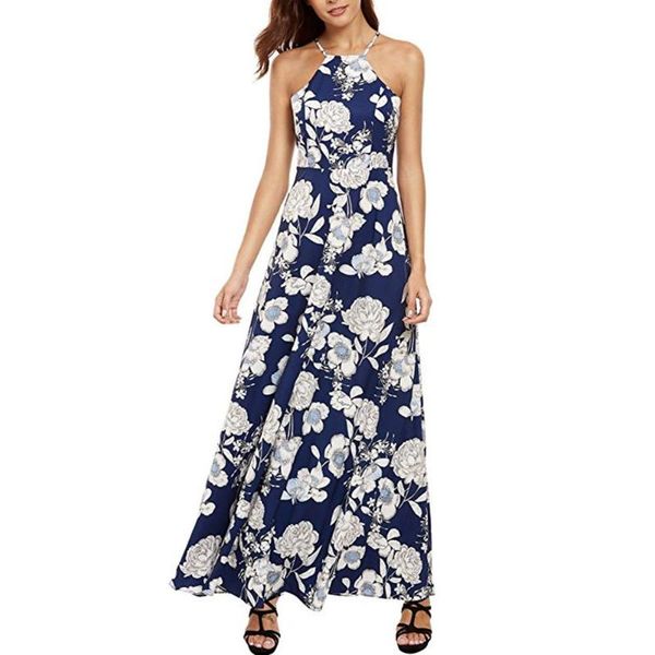 casual dresses summer beach boho women flower print halter backless sleeveless maxi slip dress parties clubs long for, Black;gray
casual dresses summer beach boho women flower print halter backless sleeveless maxi slip dress parties clubs long for, Black;gray