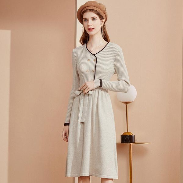 casual dresses plus women knitted black long party dress french slim sashes button v-neck elastic inside vintage winter 2021, Black;gray
casual dresses plus women knitted black long party dress french slim sashes button v-neck elastic inside vintage winter 2021, Black;gray