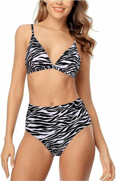 charmleaks women's high waist bikini swimsuit triangle, zebra skin, size s, White;black
charmleaks women's high waist bikini swimsuit triangle, zebra skin, size s, White;black
