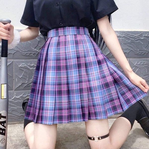 skirts japanese sweet jk plaid skirt gothic women's harajuku uniform high waist preppy style pleated korean a-line, Black
skirts japanese sweet jk plaid skirt gothic women's harajuku uniform high waist preppy style pleated korean a-line, Black