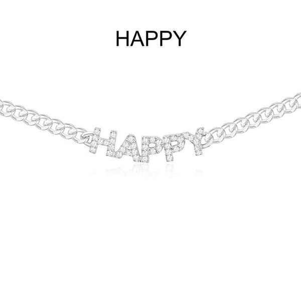 chokers sljely 925 sterling silver happy letters chain necklace micro cubic zirconia alphabet choker monaco women jewelry, Golden;silver
chokers sljely 925 sterling silver happy letters chain necklace micro cubic zirconia alphabet choker monaco women jewelry, Golden;silver