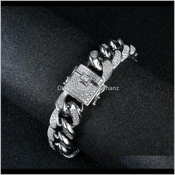 bangle bracelets jewelry drop delivery 2021 8 inch hip hop men and women zircon inlaid cuban style bracelet vacuum alloy plating chain wrist, Black
bangle bracelets jewelry drop delivery 2021 8 inch hip hop men and women zircon inlaid cuban style bracelet vacuum alloy plating chain wrist, Black