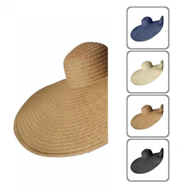 wide brim hats hat casual super large sun protection women beach all match fashion accessories, Blue;gray
wide brim hats hat casual super large sun protection women beach all match fashion accessories, Blue;gray