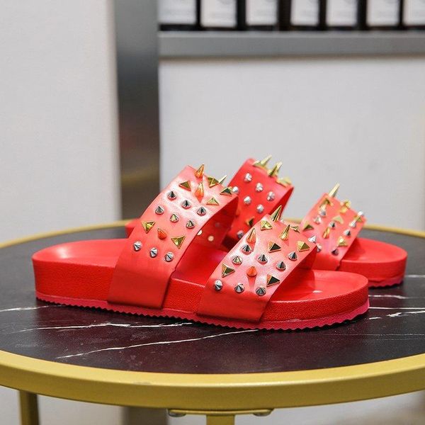 slippers big size 41-42 red woman summer rivet versatile stylish leisure womens personality outdoor hollow comfort slipper, Black
slippers big size 41-42 red woman summer rivet versatile stylish leisure womens personality outdoor hollow comfort slipper, Black