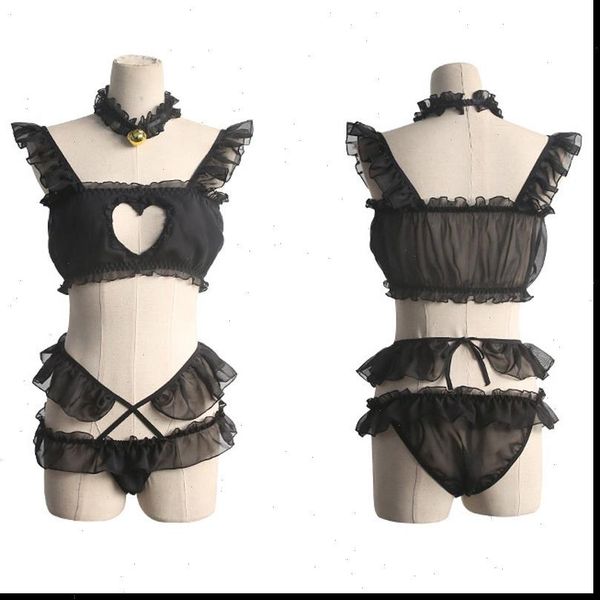 lingerie heart women tracksuits hollow out intimates set anime cosplay camisoles lolita transparent underwear belt neck ring, Gray
lingerie heart women tracksuits hollow out intimates set anime cosplay camisoles lolita transparent underwear belt neck ring, Gray