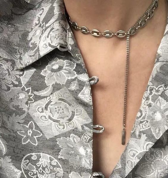 justine clenquet women's necklace 19 new ins individual metal wind chain clavicle chain, Silver
justine clenquet women's necklace 19 new ins individual metal wind chain clavicle chain, Silver