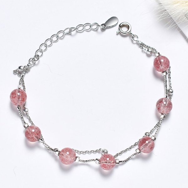 link, chain fashion simple design bracelets bangles with strawberry quartz for women golden silver color alloy jewelry accessories, Black
link, chain fashion simple design bracelets bangles with strawberry quartz for women golden silver color alloy jewelry accessories, Black