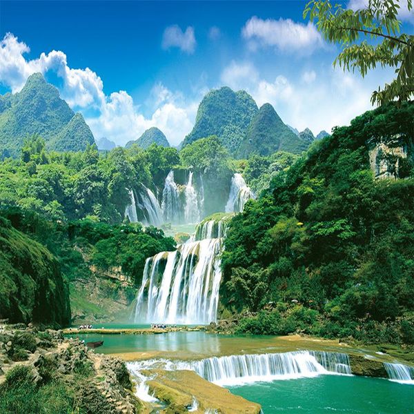 custom mural non-woven wallpaper green mountain waterfall landscape pography background wall painting papers home decor wallpapers
custom mural non-woven wallpaper green mountain waterfall landscape pography background wall painting papers home decor wallpapers