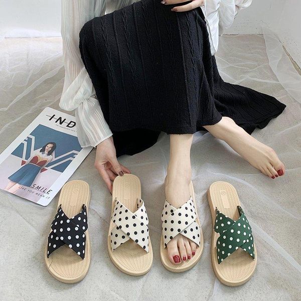 slippers summer streets women fashion slides crossing dot sandals flat shoes chaussure casual girls sweet zapatos size 35-40, Black
slippers summer streets women fashion slides crossing dot sandals flat shoes chaussure casual girls sweet zapatos size 35-40, Black