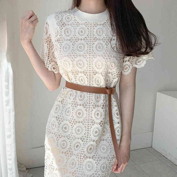 chic retro o-neck flower crochet hollow out apricot lace dress for women summer graceful short-sleeved belt short 210525, Black;gray
chic retro o-neck flower crochet hollow out apricot lace dress for women summer graceful short-sleeved belt short 210525, Black;gray