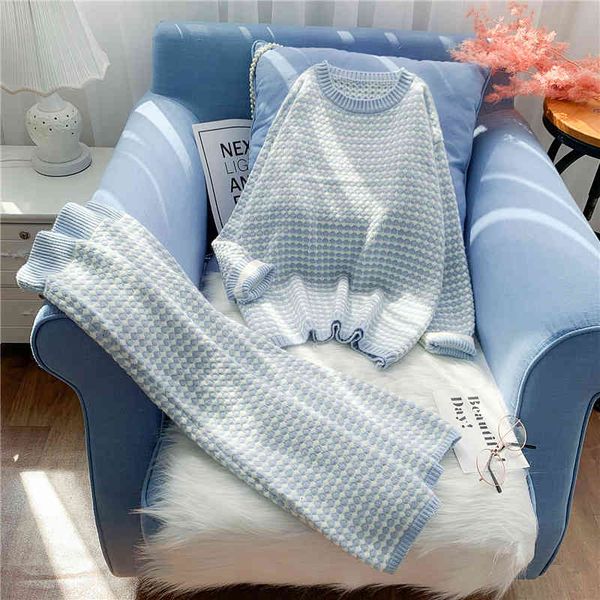 two piece dress fall women casual knitted sets plaid sweater & pants ladies urban fashion pullover straight mid-calf skirt 2pcs se, White
two piece dress fall women casual knitted sets plaid sweater & pants ladies urban fashion pullover straight mid-calf skirt 2pcs se, White