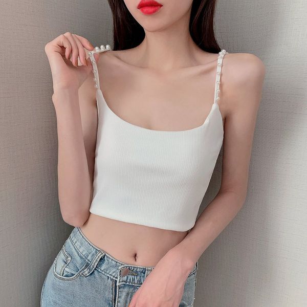 women's tanks & camis tank women ole off shoulder short cute sweet beading slim clothes solid color female roupas femin, White
women's tanks & camis tank women ole off shoulder short cute sweet beading slim clothes solid color female roupas femin, White