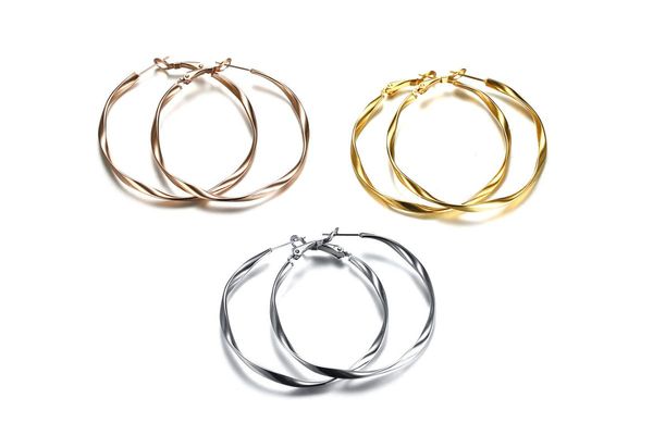 hoop & huggie big earrings fashion trend titanium steel small jewelry stainless gold ladies mobius, Golden;silver
hoop & huggie big earrings fashion trend titanium steel small jewelry stainless gold ladies mobius, Golden;silver