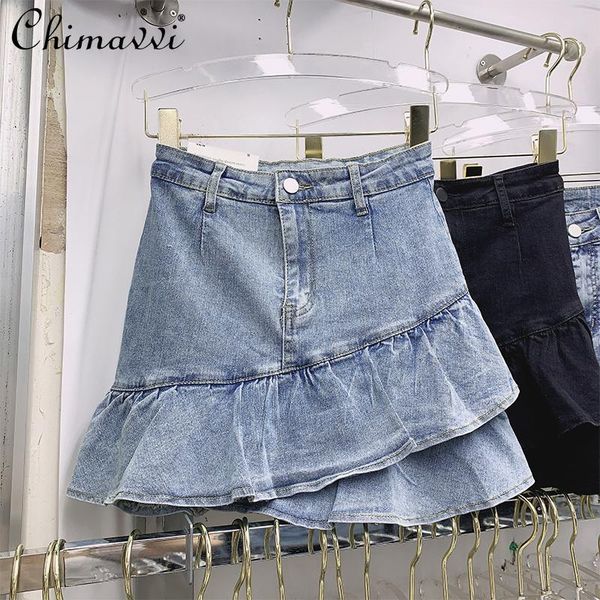 skirts irregular ruffled sheath denim skirt for women 2021 korean style high waist female slimming a line short, Black
skirts irregular ruffled sheath denim skirt for women 2021 korean style high waist female slimming a line short, Black