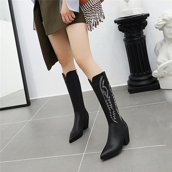 boots ymechic 2021 fashion high heels ladies embroidery yellow black mid long western cowboy cowgirl winter shoes woman
boots ymechic 2021 fashion high heels ladies embroidery yellow black mid long western cowboy cowgirl winter shoes woman