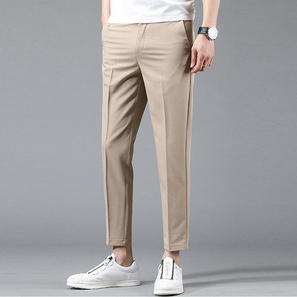 men's pants men's ankle-length business straight-leg fit suits pant man khaki stretch casual nine-point trousers four seasons male, Black
men's pants men's ankle-length business straight-leg fit suits pant man khaki stretch casual nine-point trousers four seasons male, Black