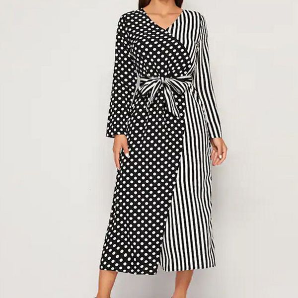 vintage 80s french style stripe patchwork midi dress long sleeve high waisted, Black;gray
vintage 80s french style stripe patchwork midi dress long sleeve high waisted, Black;gray