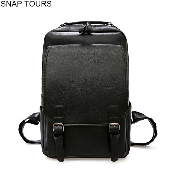 backpack snap tours 2021 black pu leather for men large space vintage male travel city trip bagpack teenager
backpack snap tours 2021 black pu leather for men large space vintage male travel city trip bagpack teenager