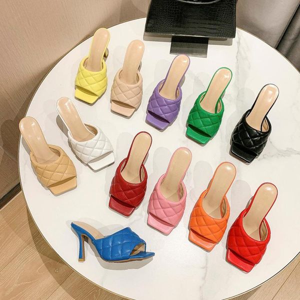 slippers women's shoes 2021 summer woven slippers, fine diamond square toe high heels, stiletto heel, open one-word drag, Black
slippers women's shoes 2021 summer woven slippers, fine diamond square toe high heels, stiletto heel, open one-word drag, Black
