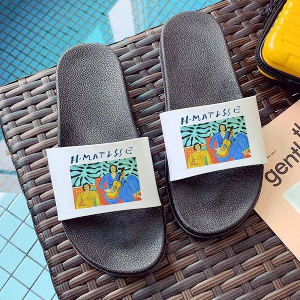slippers korean version lady bathroom flip flops harajuku print female indoor summer women, Black
slippers korean version lady bathroom flip flops harajuku print female indoor summer women, Black
