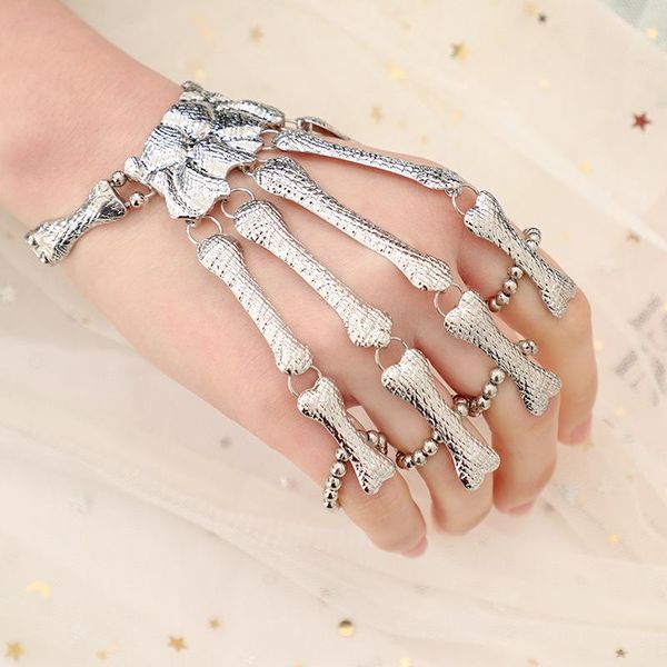 charm bracelets halloween skeleton bracelet cosplay ghost claw hand bone metal jewelry gift goth party accessories, Golden;silver
charm bracelets halloween skeleton bracelet cosplay ghost claw hand bone metal jewelry gift goth party accessories, Golden;silver