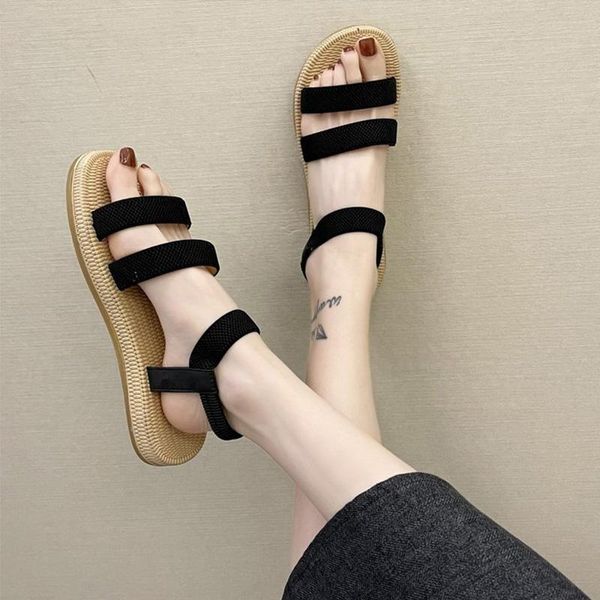 sandals women summer elastic band flat button non slip female woolen shoes solid casual beatch ladies footwear 2021 soft, Black
sandals women summer elastic band flat button non slip female woolen shoes solid casual beatch ladies footwear 2021 soft, Black