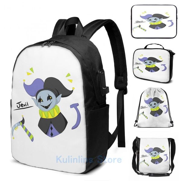 backpack funny graphic print jevil deltarune usb charge men school bags women bag travel laptop
backpack funny graphic print jevil deltarune usb charge men school bags women bag travel laptop
