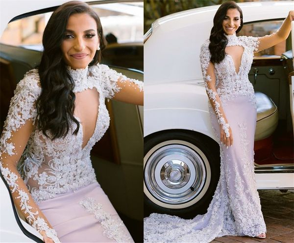 2021 plus size arabic aso ebi luxurious lace beaded wedding gowns sheer neck mermaid long sleeves vintage bridal dresses zj163, White
2021 plus size arabic aso ebi luxurious lace beaded wedding gowns sheer neck mermaid long sleeves vintage bridal dresses zj163, White
