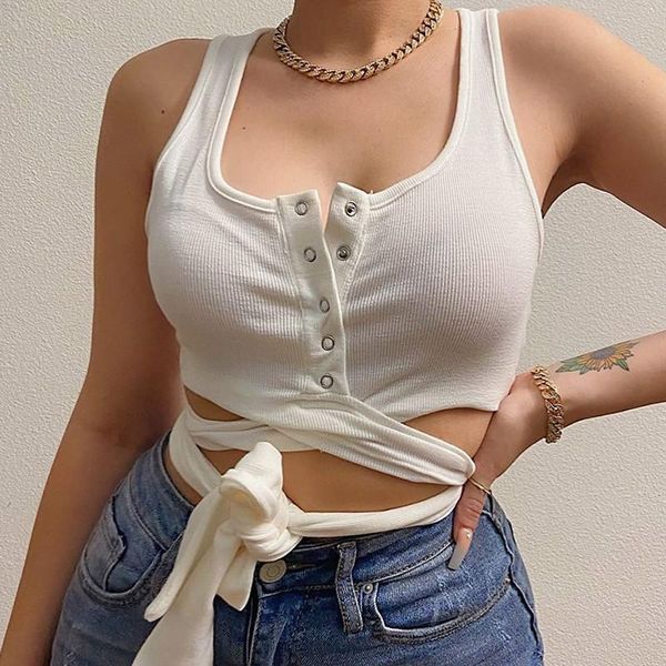 women's tanks & camis bandage shirt, sleeveless square collar knitting wrapped chest elastic party fall clothes, White
women's tanks & camis bandage shirt, sleeveless square collar knitting wrapped chest elastic party fall clothes, White