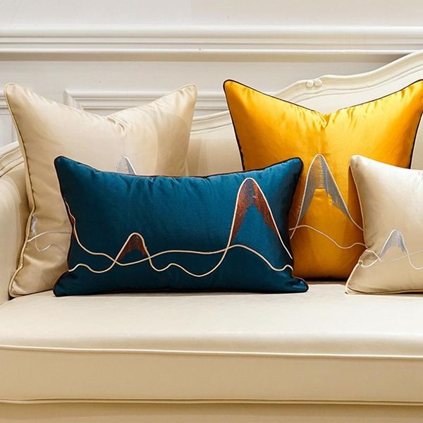 cushion/decorative pillow light luxury cushion cover abstract embroidery striped bedside pillowcase blue yellow beige sofa bed decorative pi
cushion/decorative pillow light luxury cushion cover abstract embroidery striped bedside pillowcase blue yellow beige sofa bed decorative pi