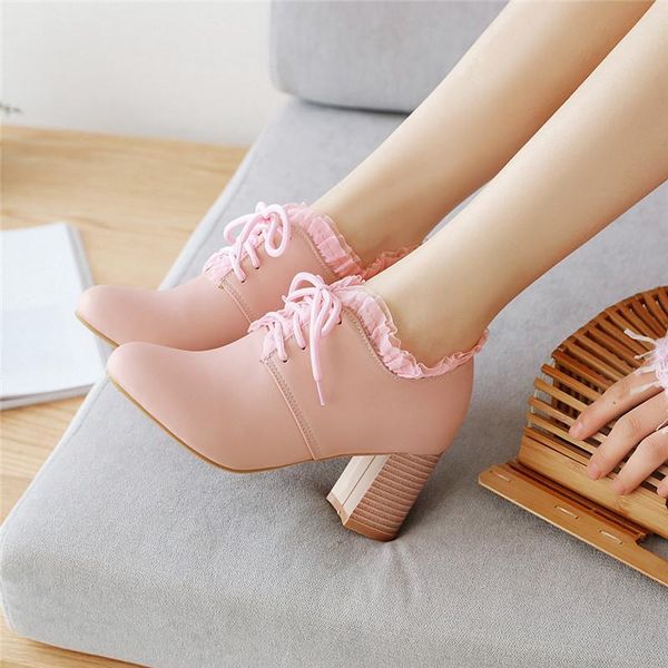 dress shoes ymechic fashion sweet womens lace ruffles block high heels pink white lovely lolita casual party ladies heel pumps spring, Black
dress shoes ymechic fashion sweet womens lace ruffles block high heels pink white lovely lolita casual party ladies heel pumps spring, Black