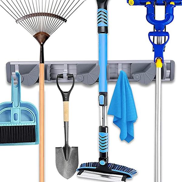 hooks & rails mop and broom holder wall mount punch-organizer adjustable hanger hook nails available for home garden garage fas6
hooks & rails mop and broom holder wall mount punch-organizer adjustable hanger hook nails available for home garden garage fas6