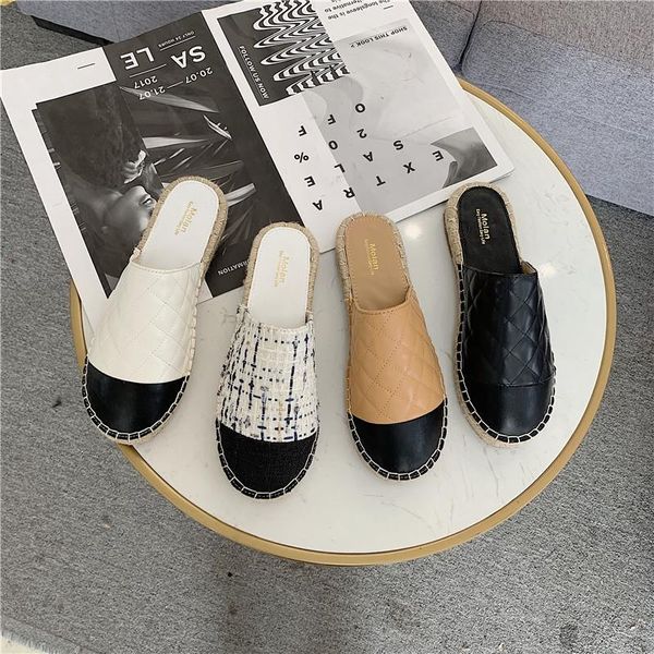slippers 2021 summer women mules shoes brand fashion round toe slip on home slides ladies multi color leather flat woman loafers, Black
slippers 2021 summer women mules shoes brand fashion round toe slip on home slides ladies multi color leather flat woman loafers, Black