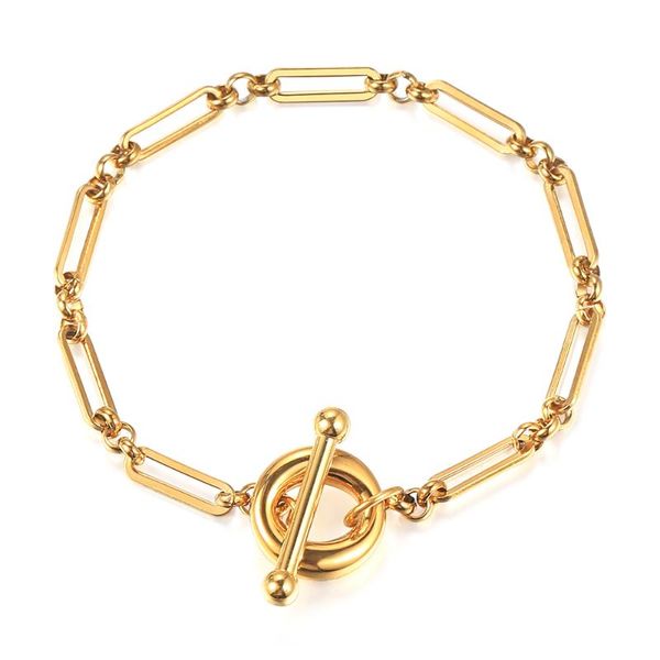 link, chain cable bracelets for women girls gold stainless steel link bracelet 7/8 inch wrist jewelry birthday gift ddb328, Black
link, chain cable bracelets for women girls gold stainless steel link bracelet 7/8 inch wrist jewelry birthday gift ddb328, Black