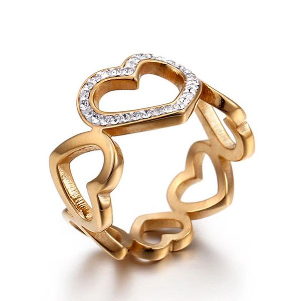 wedding rings ring for women gold color stainless steel hearts engagement crystal gift lover, Slivery;golden
wedding rings ring for women gold color stainless steel hearts engagement crystal gift lover, Slivery;golden