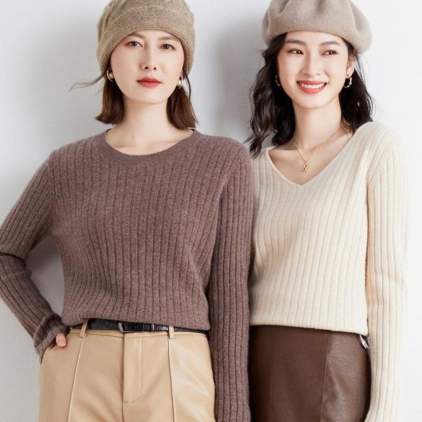 women's sweaters sweater ladies v-neck knitted round neck autumn/winter slim all-match inner wear, White;black
women's sweaters sweater ladies v-neck knitted round neck autumn/winter slim all-match inner wear, White;black