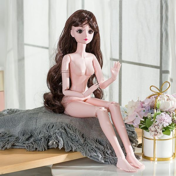 60 cm beautiful princess doll 1/3 BJD doll 20 joint beautiful blond princess hair detachable gift for girl
60 cm beautiful princess doll 1/3 BJD doll 20 joint beautiful blond princess hair detachable gift for girl