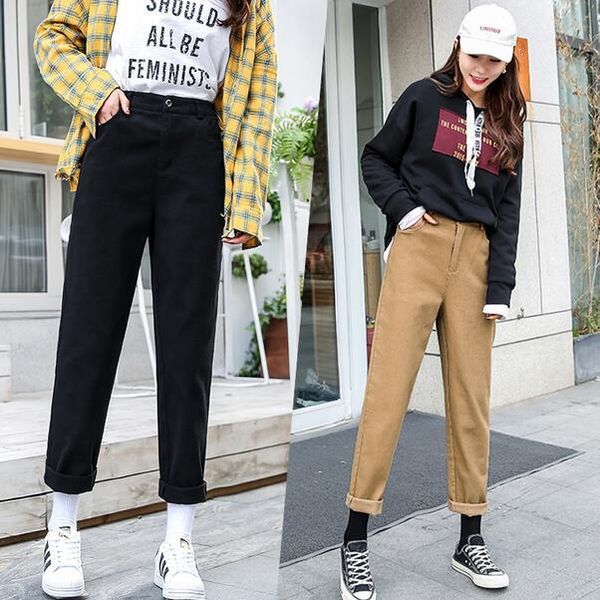 women's pants & capris women fall and winter loose cargo sweatpants plus size s-5xl joggers overall pantalon femme trouser dc872, Black;white
women's pants & capris women fall and winter loose cargo sweatpants plus size s-5xl joggers overall pantalon femme trouser dc872, Black;white