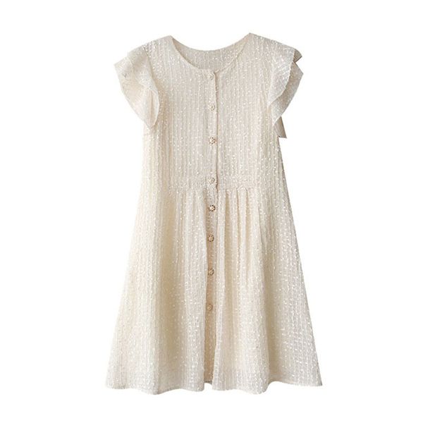 women beige o neck sleeveless mini dress button elegant summer d1064 210514, Black;gray
women beige o neck sleeveless mini dress button elegant summer d1064 210514, Black;gray