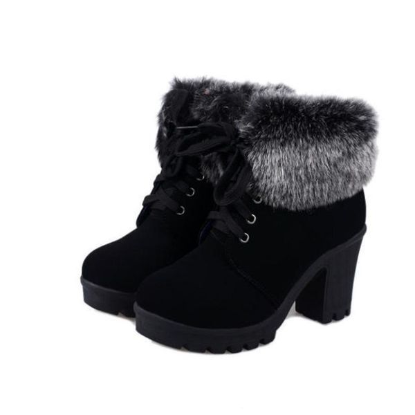 boots fashion ankle women shoes platform high heels ladies footwear 2021 solid lace-up snow zapatos de mujer, Black
boots fashion ankle women shoes platform high heels ladies footwear 2021 solid lace-up snow zapatos de mujer, Black