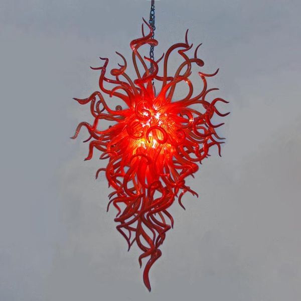 pendant lamps modern chandelier red color glass lighting led hand blown for living room decor
pendant lamps modern chandelier red color glass lighting led hand blown for living room decor