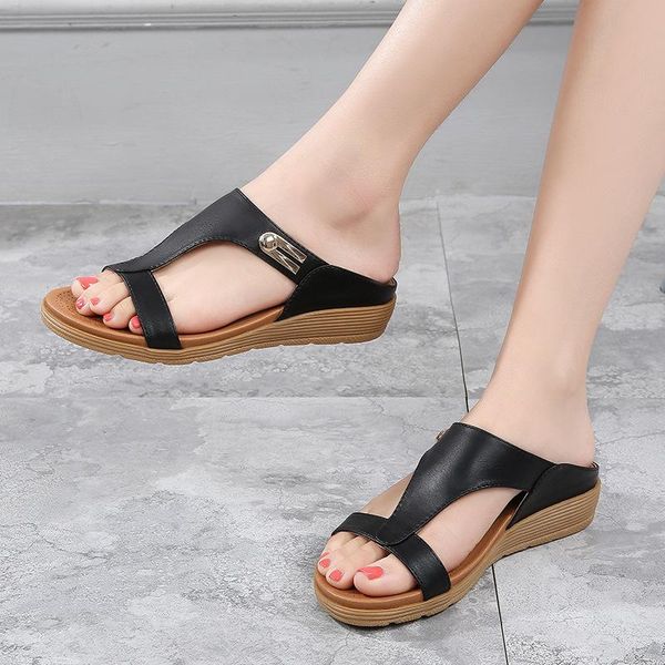 women sandals fashion casual pu open toe slip on mid heel everyday all-match summer shoes for, Black
women sandals fashion casual pu open toe slip on mid heel everyday all-match summer shoes for, Black