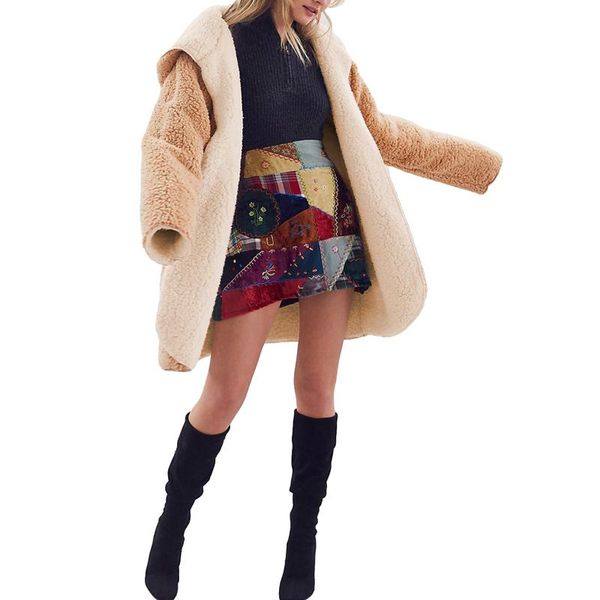 women's jackets female woolen coat hooded cardigan autumn winter jacket fashion women versatile coats plush double sided wear lazy, Black;brown
women's jackets female woolen coat hooded cardigan autumn winter jacket fashion women versatile coats plush double sided wear lazy, Black;brown