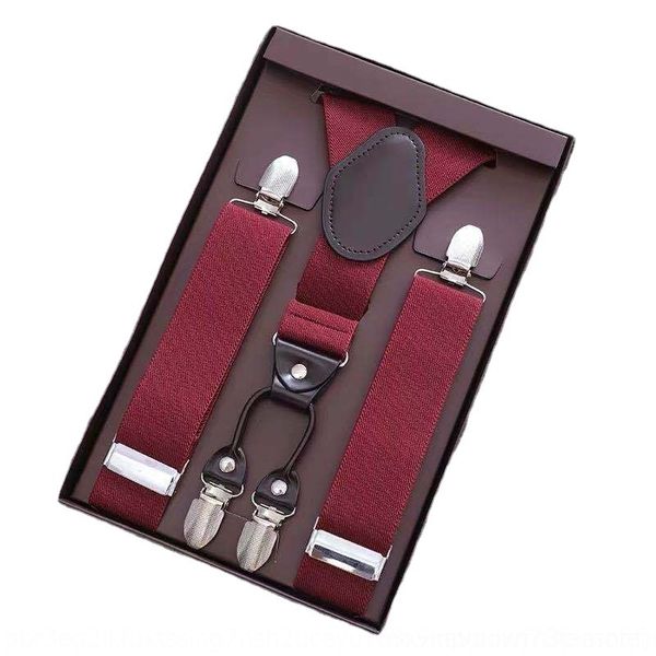wlvn elastic slingpants clip men's activity strap gift box school uniform four clip trousers suspenders sling strap, Black;white
wlvn elastic slingpants clip men's activity strap gift box school uniform four clip trousers suspenders sling strap, Black;white