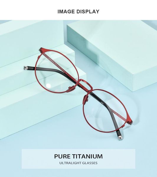 pure titanium glasses frame vintage full rim round eyewear ultralight clear lens prescription myopia eyeglasses women men fashion sun, Black
pure titanium glasses frame vintage full rim round eyewear ultralight clear lens prescription myopia eyeglasses women men fashion sun, Black